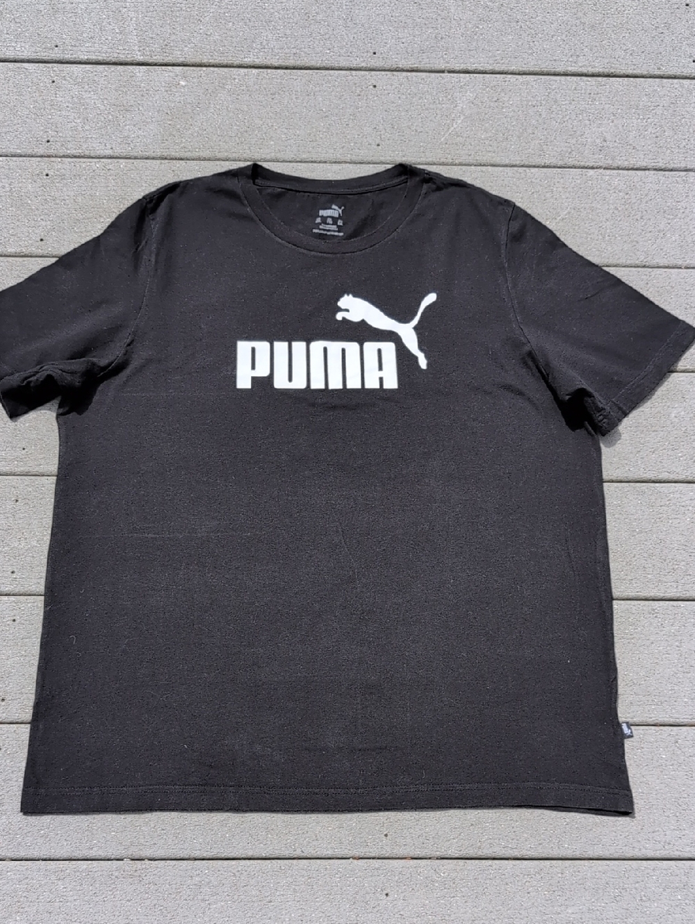Puma Black Short Sleeve Tee XXL